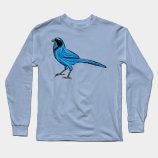 Artwork showing a Turquoise Jay I Long Sleeve T-Shirt